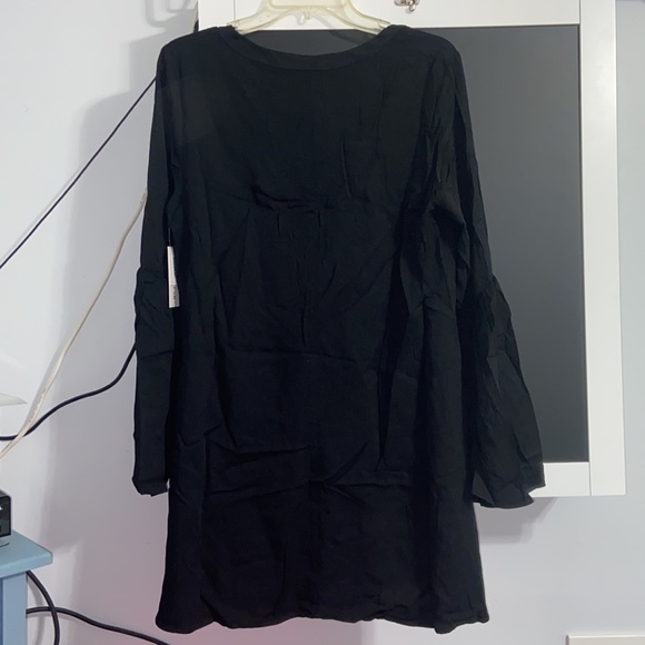 Black Long Sleeve Dress .. Size Large - Picture 4 of 5